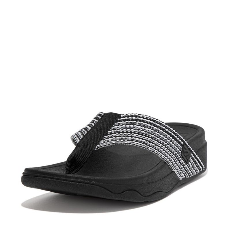FitFlopâ„¢ Women's Surfaâ„¢ Flip Flop Sandal, All Black, Size 7 - Image 1